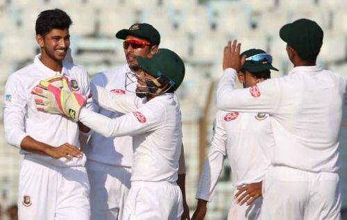 Nayeem Hasan, a 17-year-kid, takes five wickets as a debutant and makes history