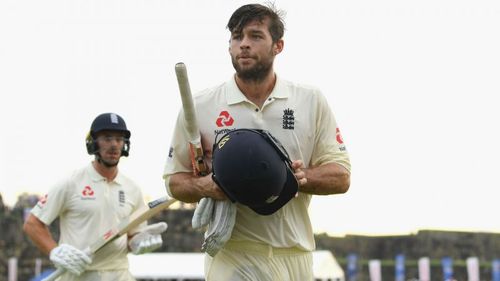 Ben Foakes walks off after the opening day of the first Test against Sri Lanka