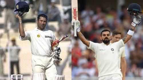 Sachin and Kohli in Test matches