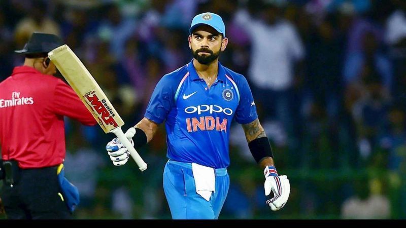 Virat Kohli scored three consecutive hundreds in the series against West Indies
