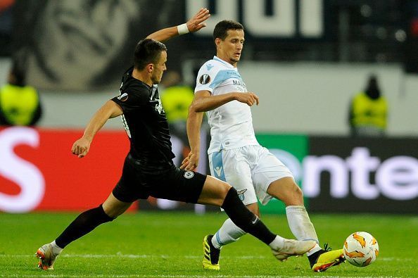 Jovic in action for Eintracht Frankfurt in the Europa League
