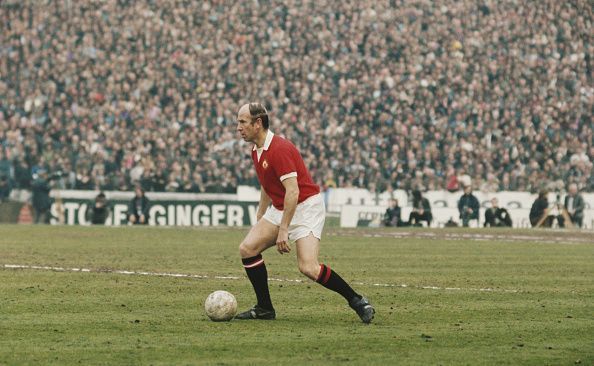 Bobby Charlton - 1966 Ballon d&#039;Or Winner in a Chelsea v Manchester United match -1973