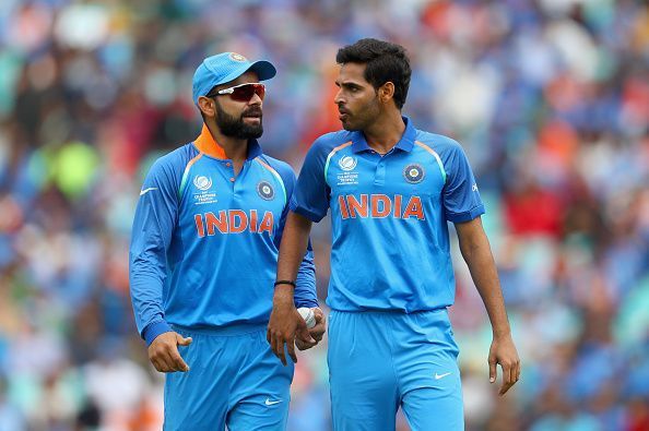 Bhuvneshwar Kumar and Virat Kohli