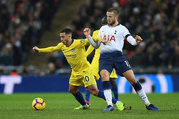 Tottenham's midfielders - including Eric Dier - harassed Chelsea from the off today, forcing them to make errors