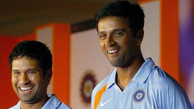 Image result for sachin and dravid smile