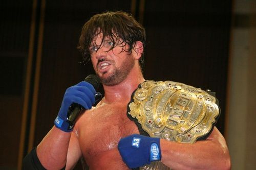 AJ Styles as the IWGP Heavyweight Champion