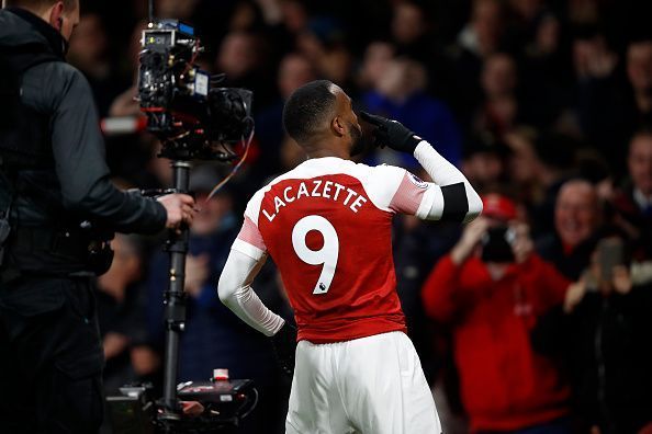 Lacazette scored the equaliser against Liverpool - Premier League