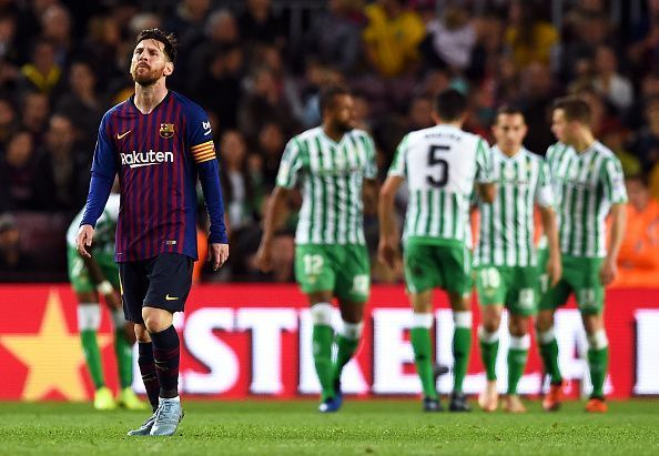 Messi was unable to help Barca to victory despite scoring a brace