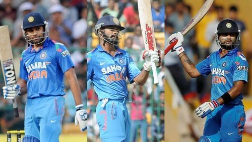 India's top three is currently ruling ODI cricket