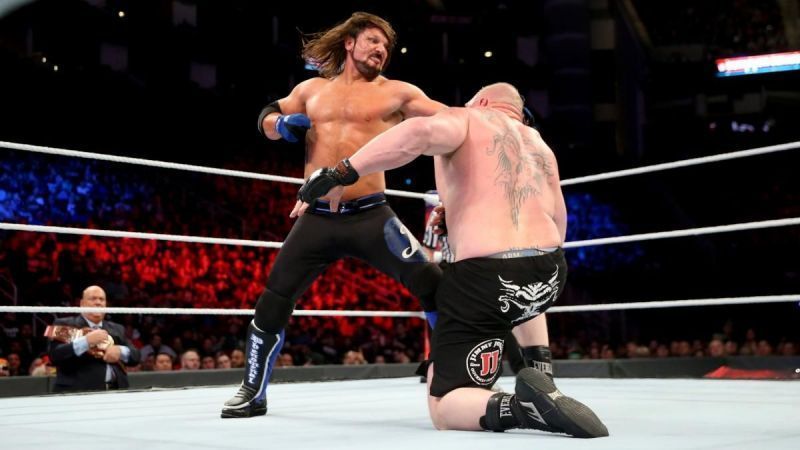 Lesnar defeated Styles at last year&#039;s event