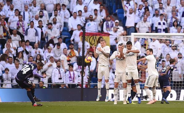 Real Valladolid showed a lot of grit and kept the European champs at bay for 80 minutes before an own goal broke the deadlock.