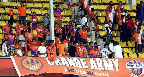 The &#039;Oranje Army&#039; was ill-treated during their away match against FC Goa [Image: ISL]