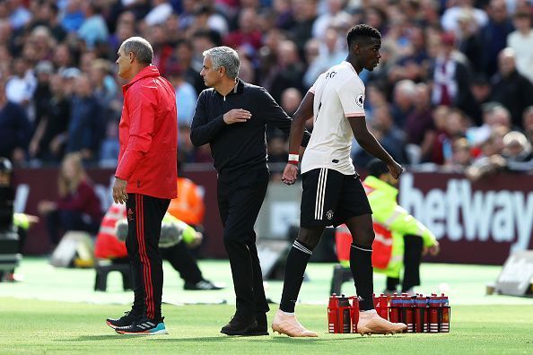 Pogba and Mourinho have been in opposite directions this season