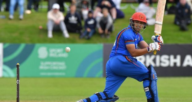 Hazratullah Zazai scoring an impressive half-century against Ireland