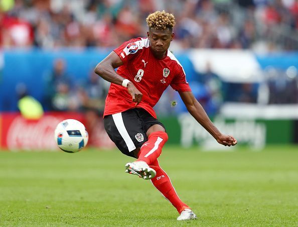 Alaba is a regular free-kick taker for Bayern Munich