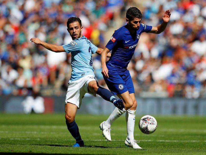 Jorginho and Bernardo Silva: Possibly the match-up that would decide the game