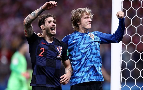 The attacking exploits of Jedvaj (right) could be key to how Croatia fare at Wembley