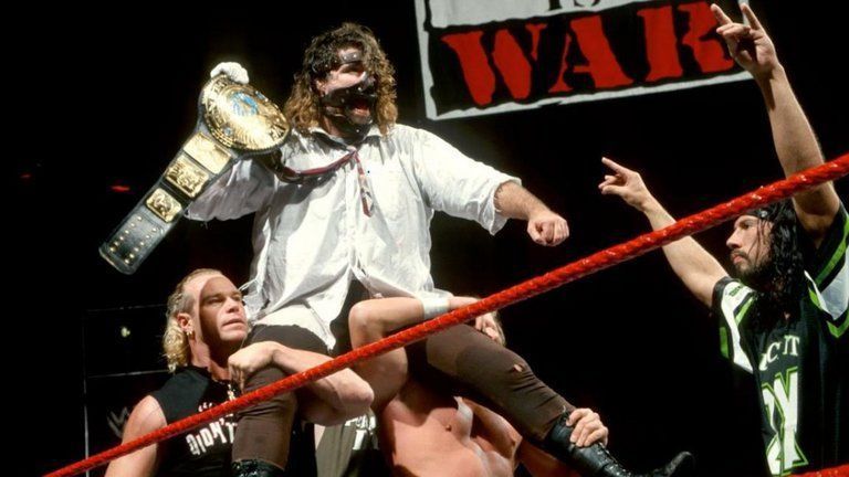 Mankind celebrates a historic title win!