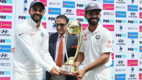 India with the Border-Gavaskar Trophy!