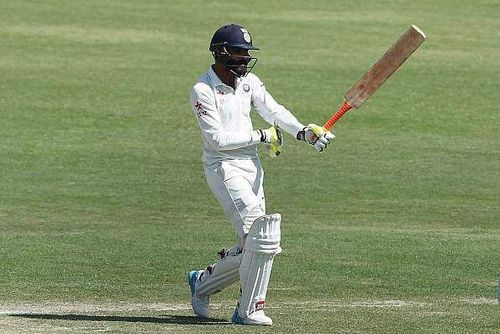 Ravindra Jadeja with the bat