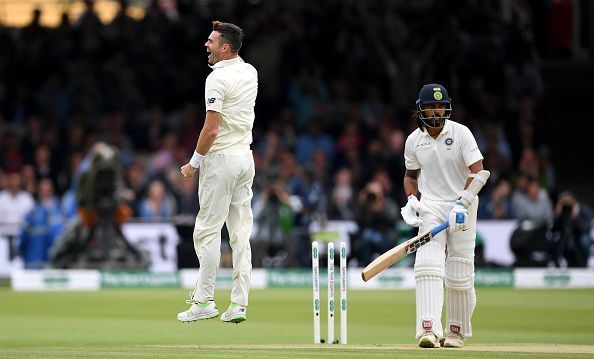 James Anderson (L) and Murali Vijay (R)