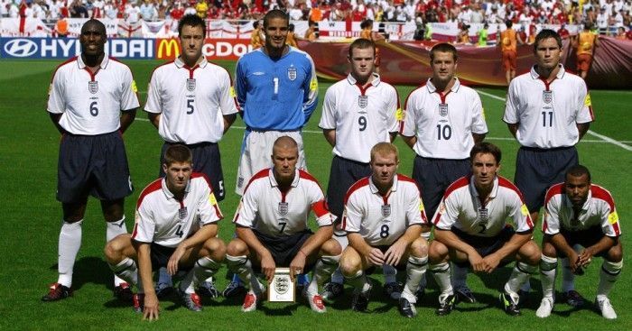 England&#039;s preferred starting 11 at EURO 2004