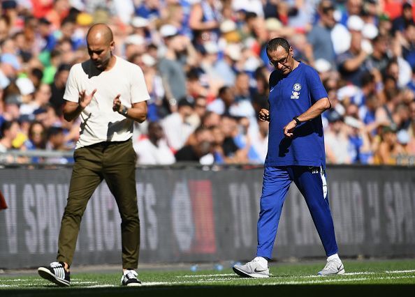 Guardiola and Sarri both remain unbeaten in the league