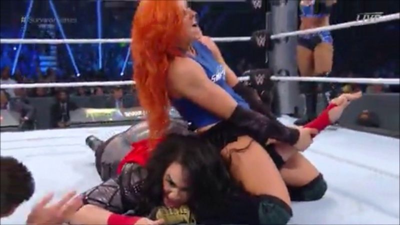 Becky Lynch also made Nia Jax tap out to the Dis-Arm-Her at Survivor Series a few years ago