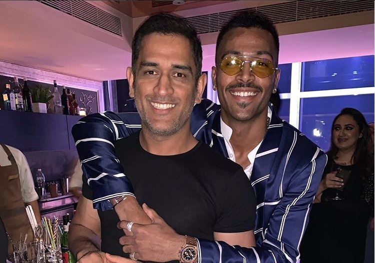 Hardik Pandya with MS Dhoni at Sakshi&#039;s birthday party (Image courtesy: Instagram)