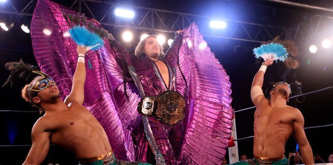 Dalton Castle making his flamboyant entrance