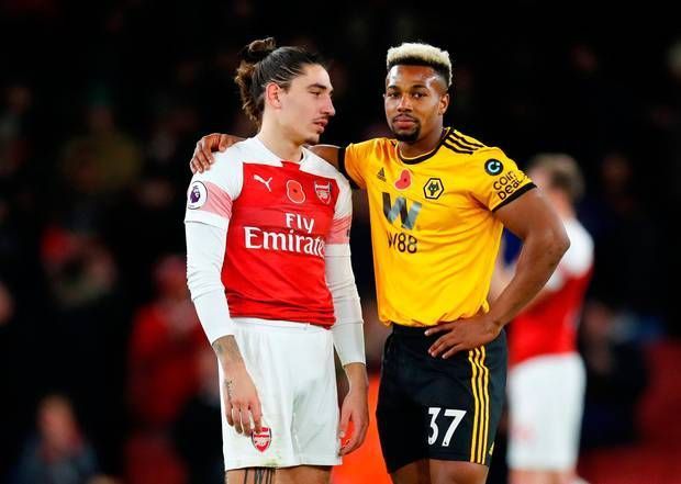 Hector Bellerin and Adama Traore