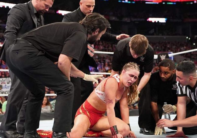 Ronda Rousey was given one hell of a beating by Flair