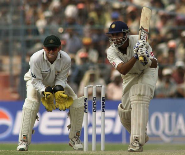 VVS Laxman during his knock of 281 against Australia