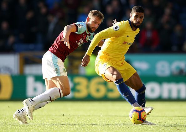 Loftus-Cheek in action during Chelsea&#039;s 4-0 win over Burnley