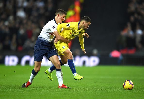 Foyth&#039;s tough-tackling style and physicality reduced Hazard to half-chances during a memorable display