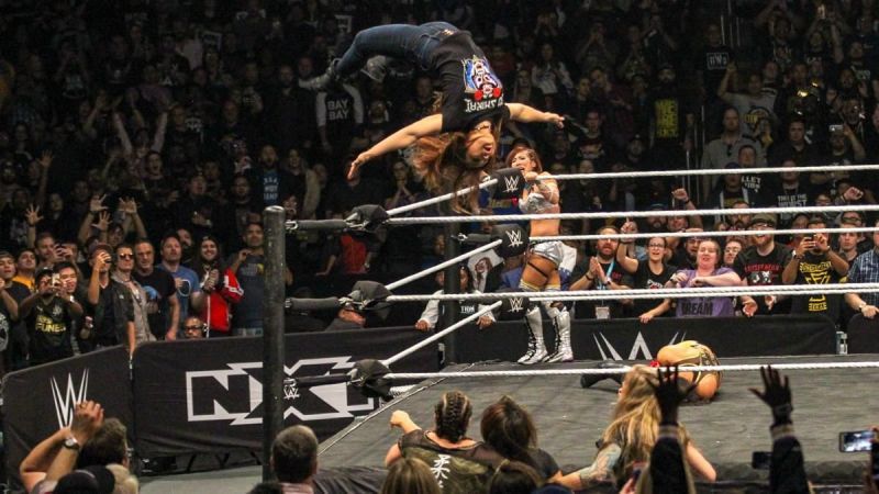 What an amazing moonsault she delivered during the match!