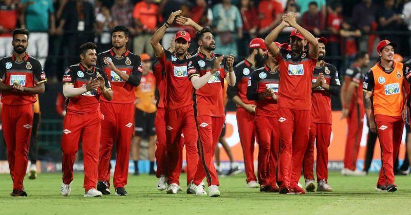 The Royal Challengers Bangalore team