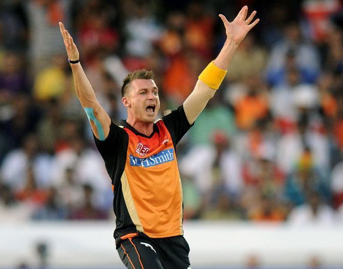 Dale Steyn in action for Sunrisers Hyderabad