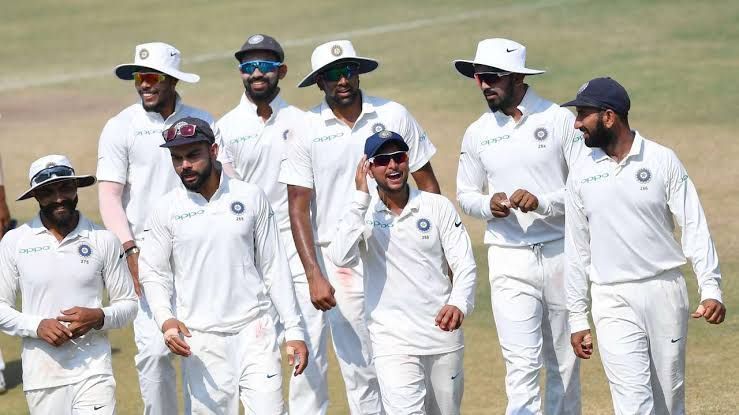The Indian Test team led by Virat Kohli