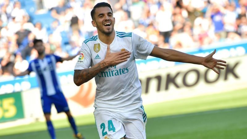 Dani Ceballos celebrating a goal against Alaves