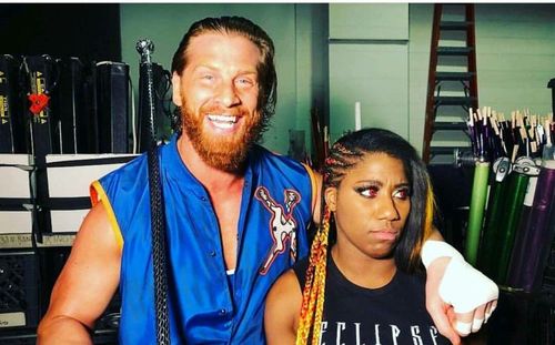 For some reason, Ember Moon didn't look too confident tonight.