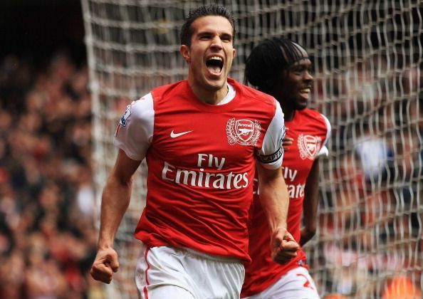 Robin van Persie scored 132 goals in 278 games for Arsenal.