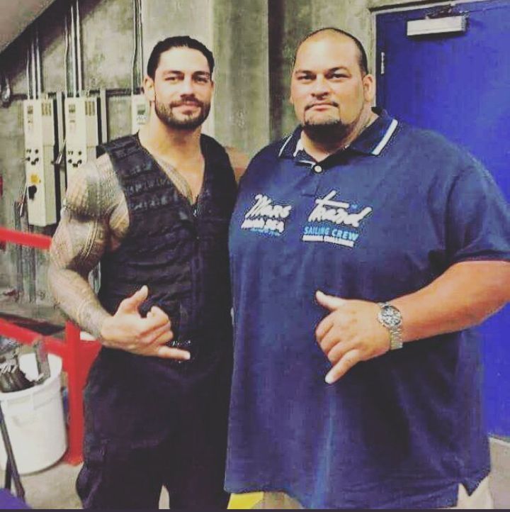 This photo of Samoans was probably taken at backstage in one of WWE&#039;s show