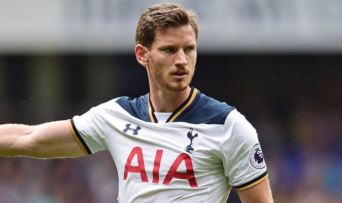 Jan Vertoghen playing for Tottenham Hotspur