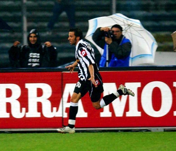 Alessandro Del Piero of Juventus celebrates scoring ...