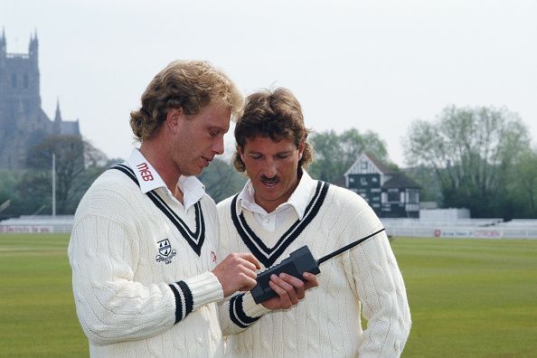 Ian Botham and Graham Dilley join Worcestershire CCC 1987