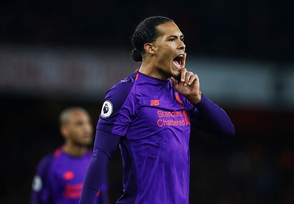 Van Dijk was a leader at the back for Liverpool