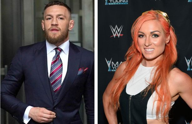 Conor McGregor (left) has offered to help Becky Lynch