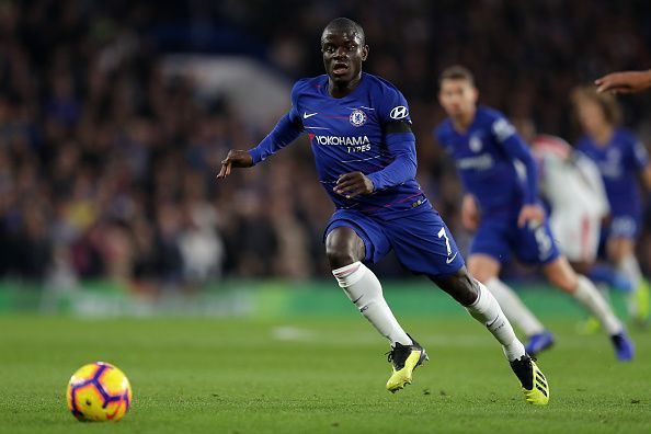 Kante has been playing out of his usual position