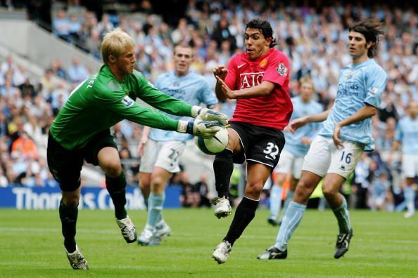 Carlos Tevez initially plied his trade in the red half of Manchester